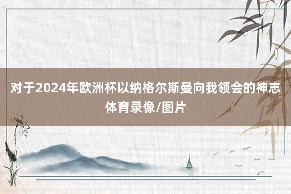 对于2024年欧洲杯以纳格尔斯曼向我领会的神志体育录像/图片