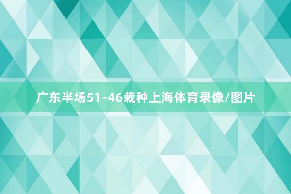 广东半场51-46栽种上海体育录像/图片