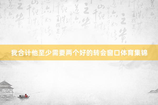 我合计他至少需要两个好的转会窗口体育集锦