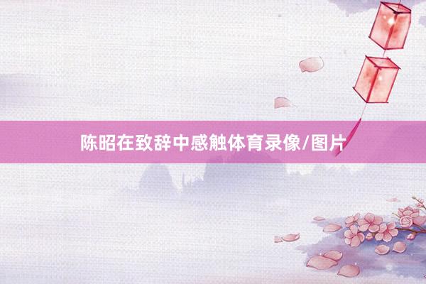陈昭在致辞中感触体育录像/图片